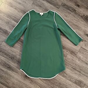 Tuckernuck Green Dress with White Trim